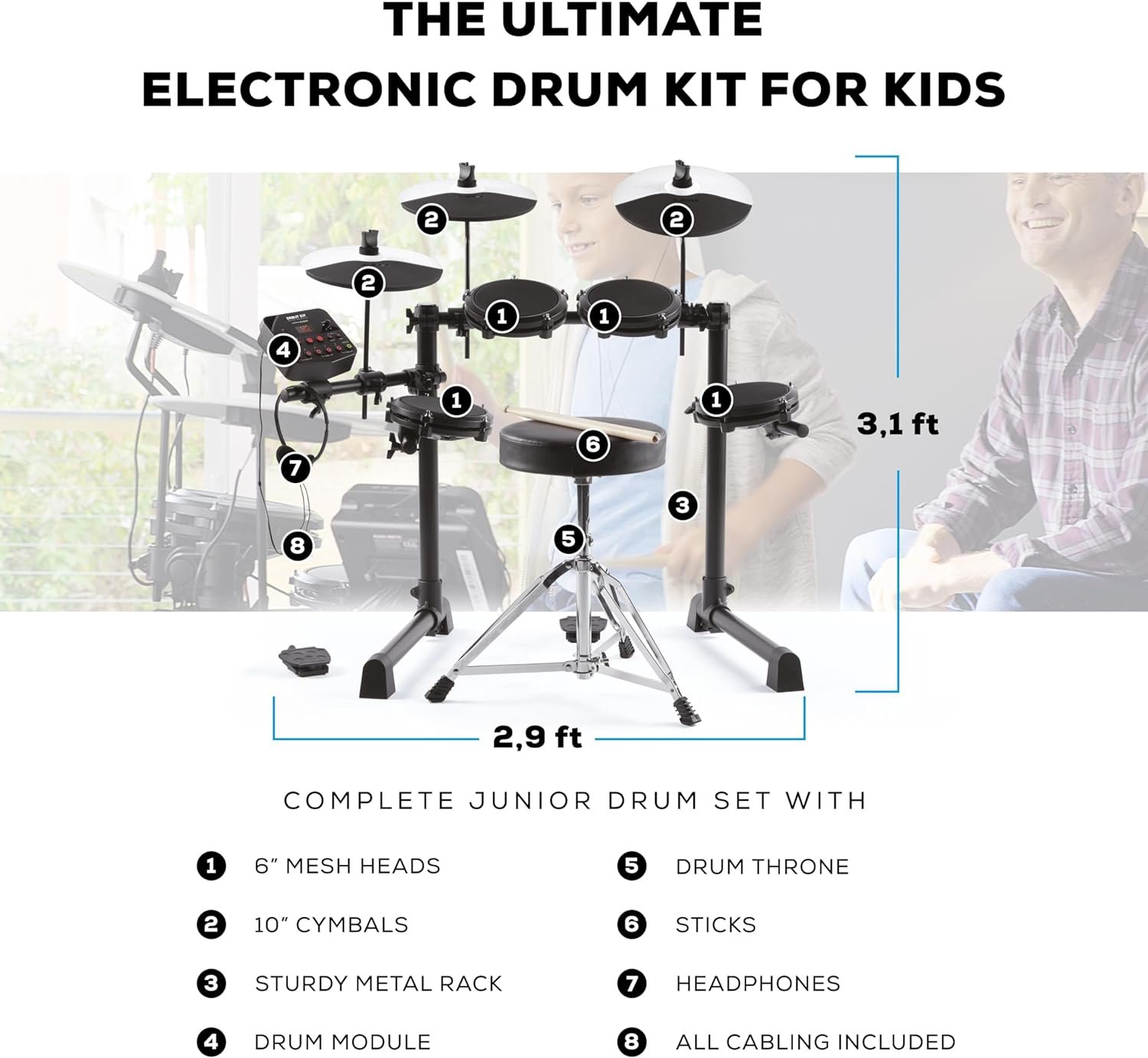 The Alesis Drums Debut Kit: A Perfect Drum Set for Kids